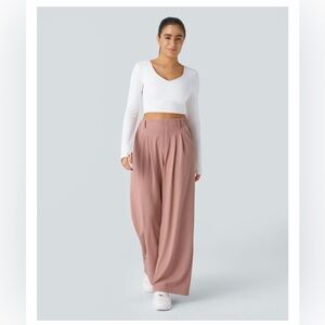Halara Flex™ High Waisted Pocket Wide Leg Waffle Work Pants